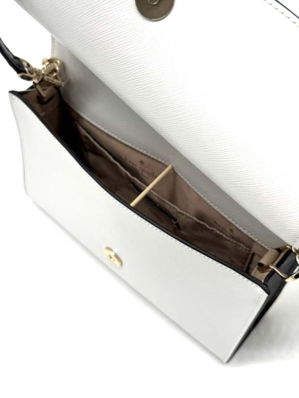 Kate Spade Carson Colorblock Convertible Crossbody Bag Warm Beige - Picture 8 of 10